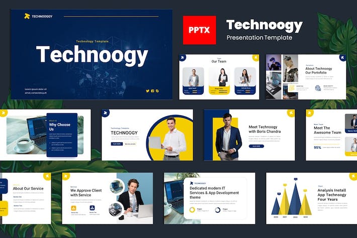 人工智能技术应用讲述知识传播展示PPT模板 - PPT派