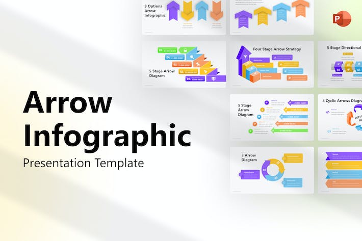 箭头-信息图表-PowerPoint-模板- PPT派