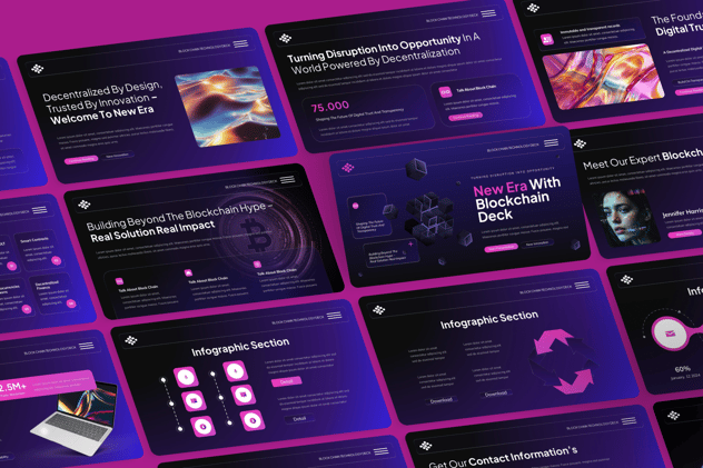 区块链技术创业融资计划书Keynote模板 - PPT派