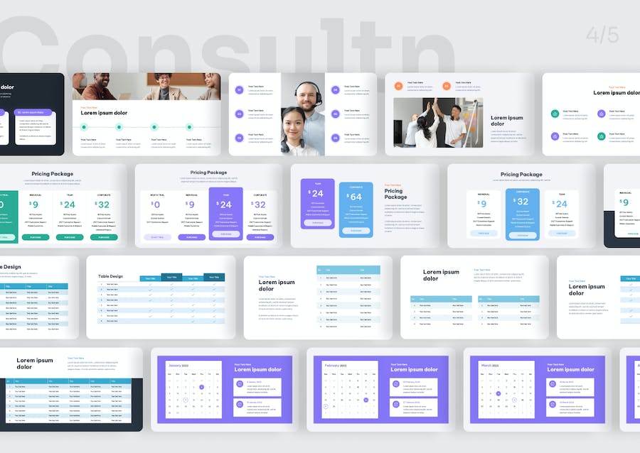 咨询服务多用途应用讲述Keynote模板 - PPT派