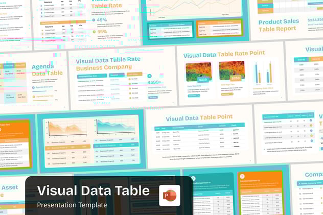 数据可视化统计表格展示PPT模板 - PPT派