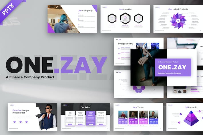 One-zay-finance-powerpoint-presentation-template- PPT派