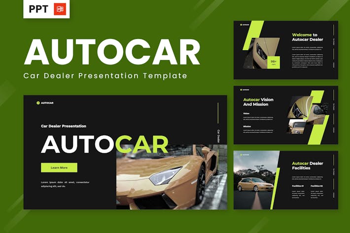 r汽车经销商品牌销售推广PPT模板 - PPT派