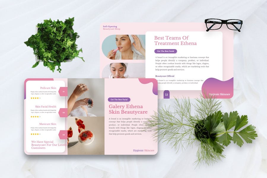 美容护理讲述展示服务方案推介PPT模板 - PPT派