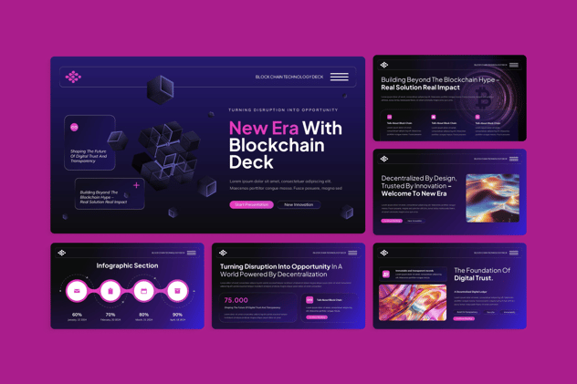 区块链技术创业融资计划书Keynote模板 - PPT派