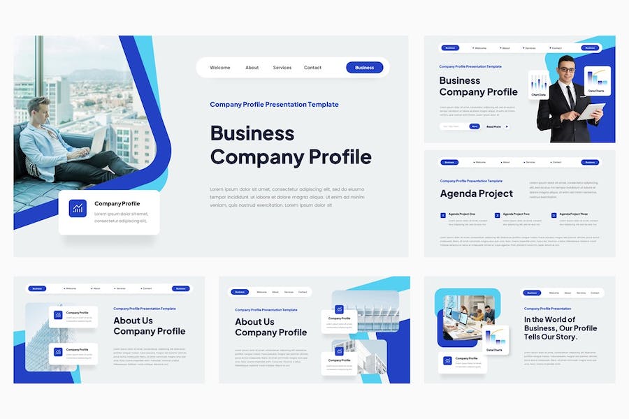 企业公司简介商务介绍PPT模板 - PPT派
