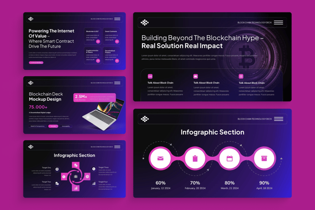 区块链技术创业融资计划书Keynote模板 - PPT派