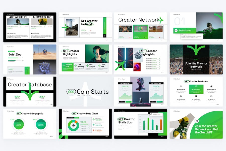 Coin-starts-nft-presentation-powerpoint-template - PPT派