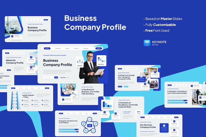 企业公司简介商务介绍Keynote模板 - PPT派