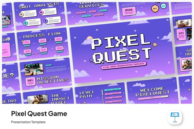 游戏娱乐竞技策略展示Keynote模板 - PPT派