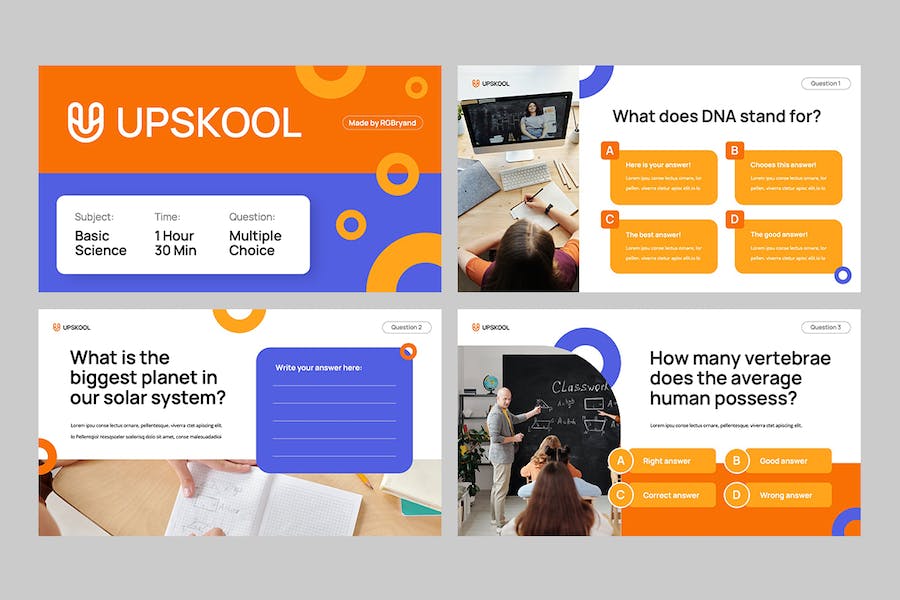 在线教育知识竞赛答题Keynote模板 - PPT派