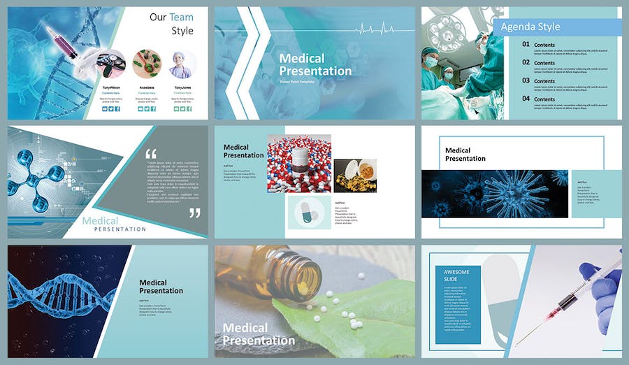 医疗保健健康管理PPT模板 - PPT派
