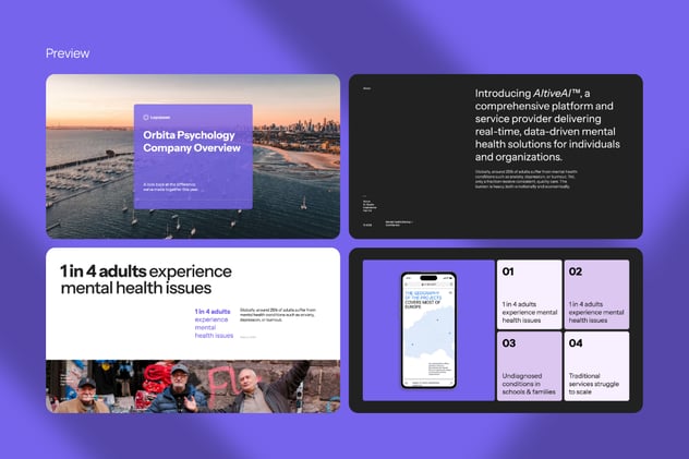 Orbita心理学人工智能企业概述分析Keynote模板 - PPT派
