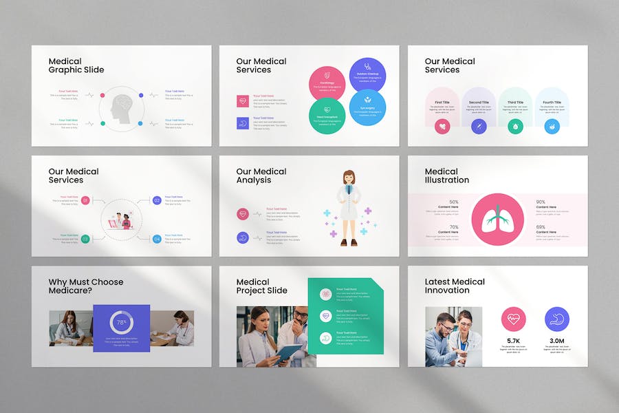 医疗诊疗专业知识分享展示PPT模板 - PPT派