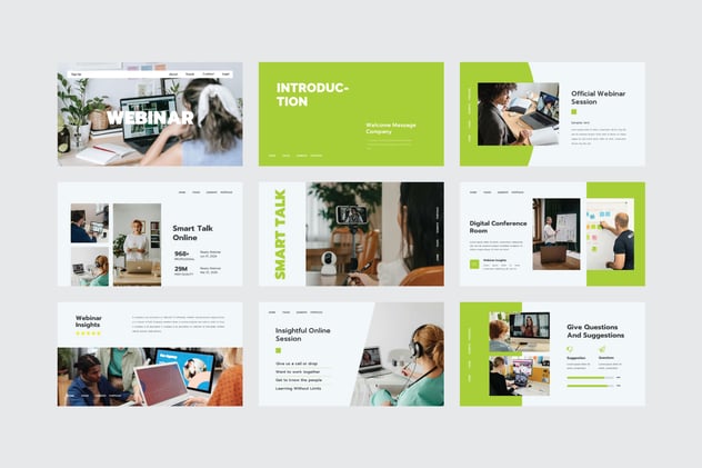 在线课程网络研讨会直播讲座Keynote模板 - PPT派