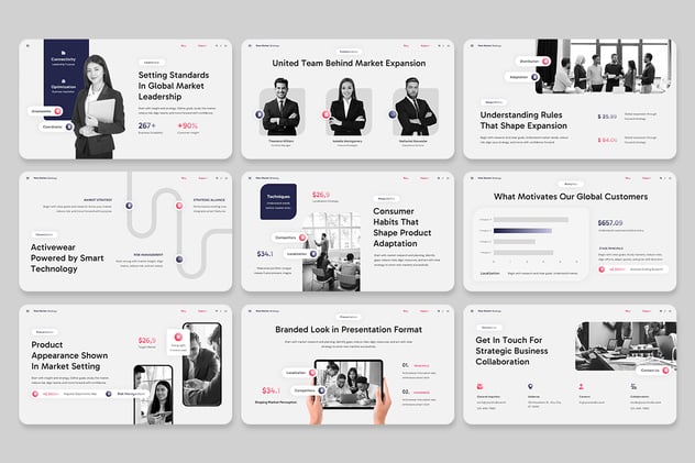 市场目标战略规划分析PPT模板 - PPT派