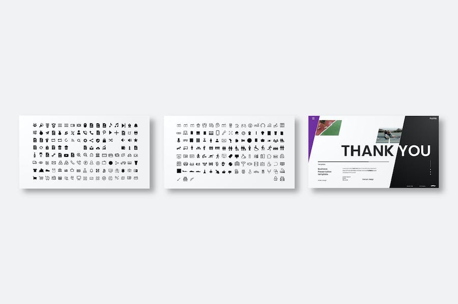 个性商务风格设计展示PPT模板 - PPT派