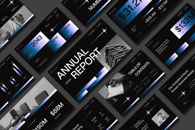 年度财务业绩报告总结PPT模板 - PPT派