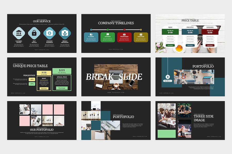 多功能商业融资计划书Keynote模板 - PPT派