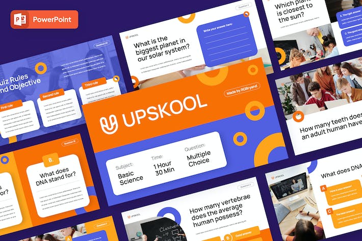 教育培训课堂互动测验PPT模板 - PPT派