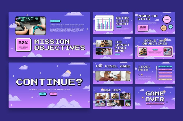 游戏娱乐竞技策略展示Keynote模板 - PPT派