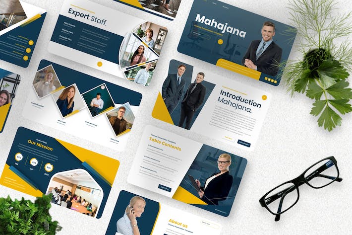 金融理财投资服务推广Keynote模板 - PPT派