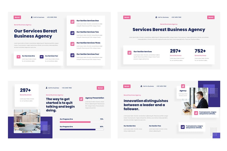 商业机构企业推介方案展示PPT模板 - PPT派