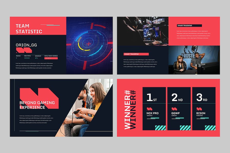 电子竞技游戏科技行业推广Keynote模板 - PPT派