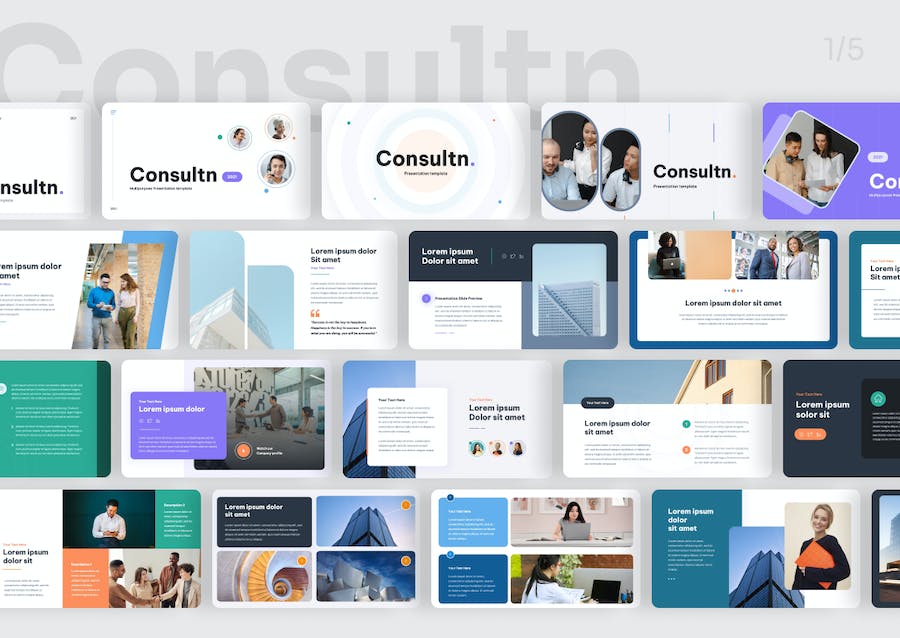 咨询服务多用途应用讲述Keynote模板 - PPT派