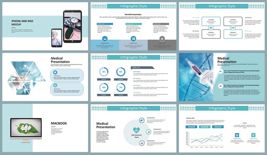医疗保健健康管理PPT模板 - PPT派