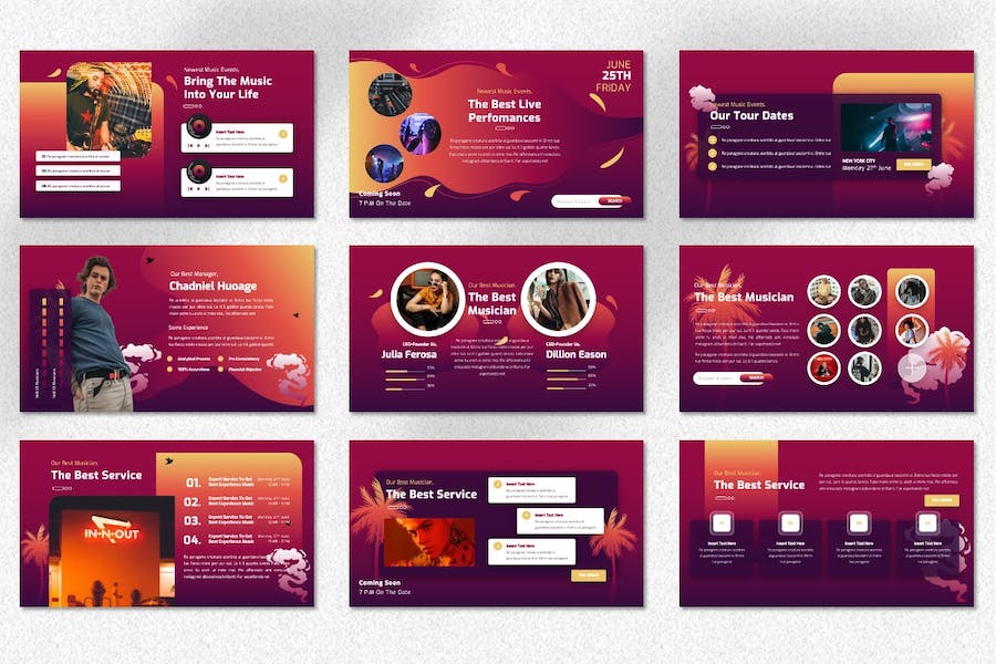 音乐活动策划推广营销方案Keynote模板 - PPT派