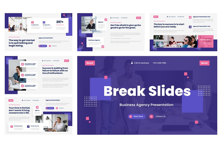 商业机构企业推介方案展示PPT模板 - PPT派