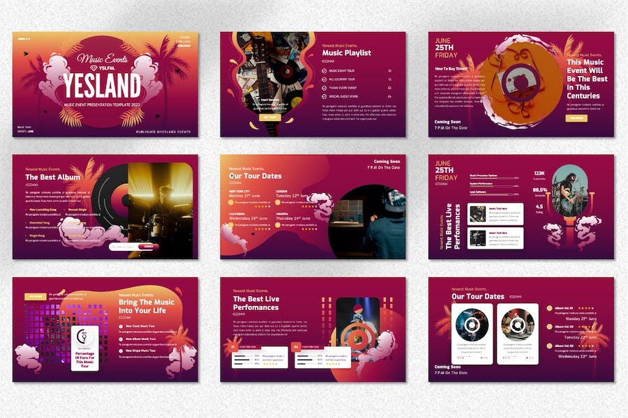 音乐活动策划推广营销方案Keynote模板 - PPT派