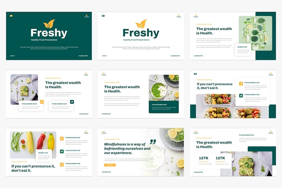 健康食品讲述展示营养应用传播PPT模板 - PPT派