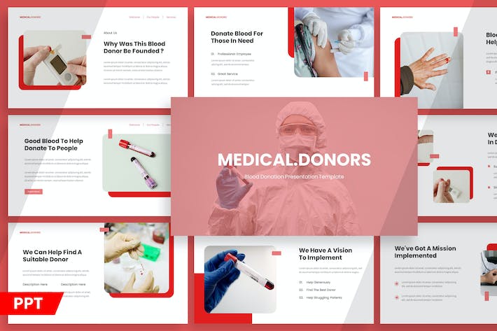 医疗捐献募捐推广宣传PPT模板 - PPT派