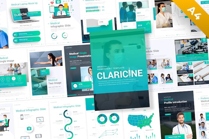 Claricine-portrait-medical-powerpoint-template - PPT派