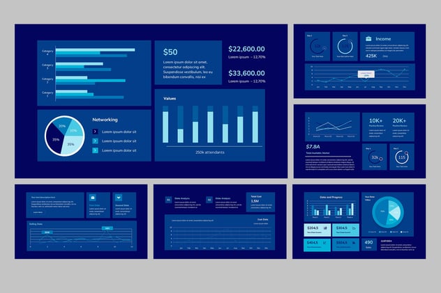 KPI业绩指标监测系统Keynote模板 - PPT派