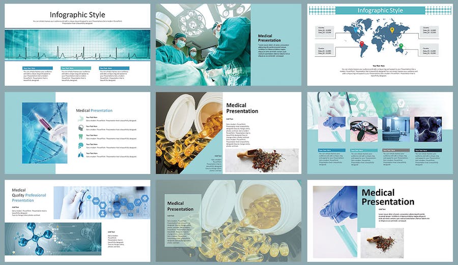医疗保健健康管理PPT模板 - PPT派