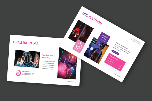 人工智能数字科技创新方案PPT模板 - PPT派