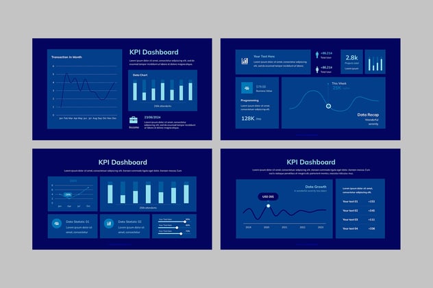 KPI业绩指标监测系统Keynote模板 - PPT派