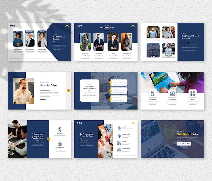 IT 公司项目成果演示文稿PPT模板 - PPT派