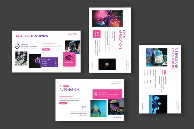 人工智能数字科技创新方案PPT模板 - PPT派