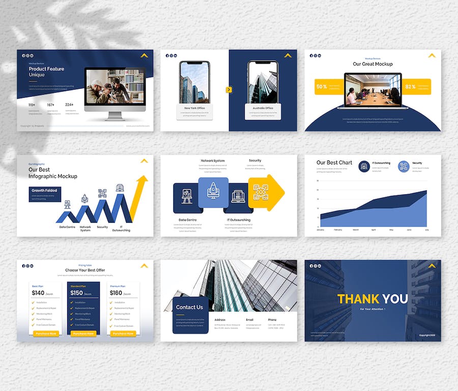 IT 公司项目成果演示文稿PPT模板 - PPT派