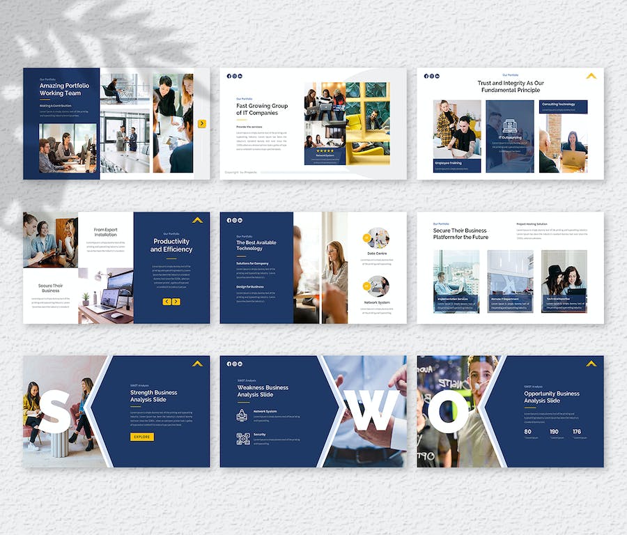 IT 公司项目成果演示文稿PPT模板 - PPT派