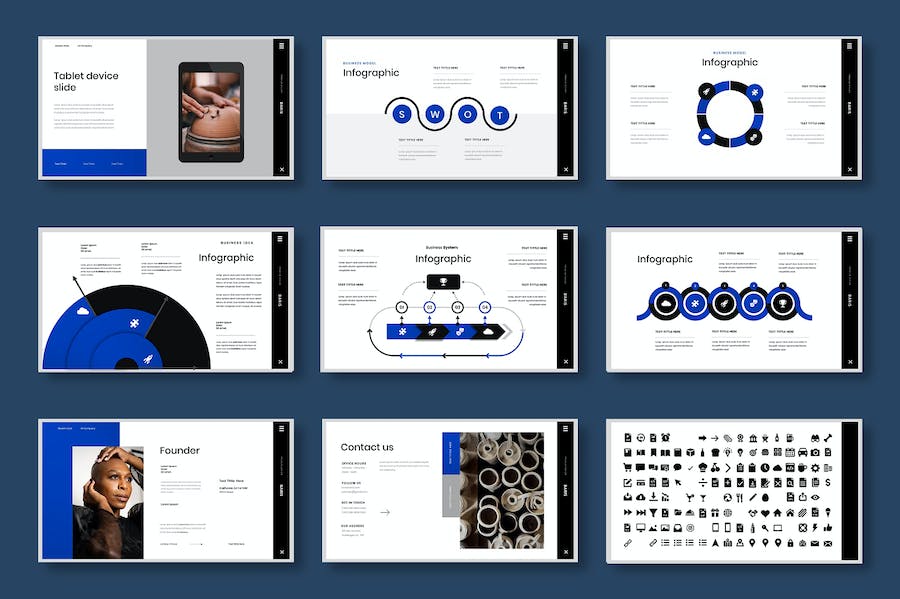 商务项目展示工作方案汇报Keynote模板 - PPT派