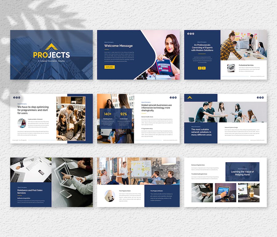 IT 公司项目成果演示文稿PPT模板 - PPT派