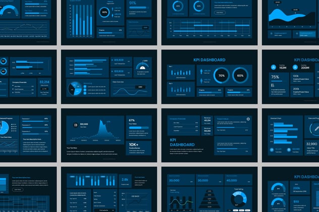 数据仪表板统计分析展示PPT模板 - PPT派