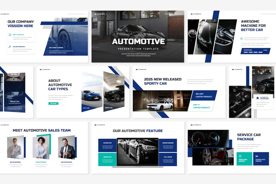 汽车品牌营销运营策略方案Keynote模板 - PPT派