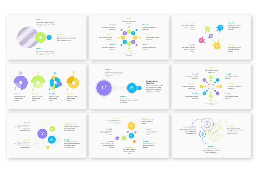 电子科技数据信息图表Keynote模板 - PPT派