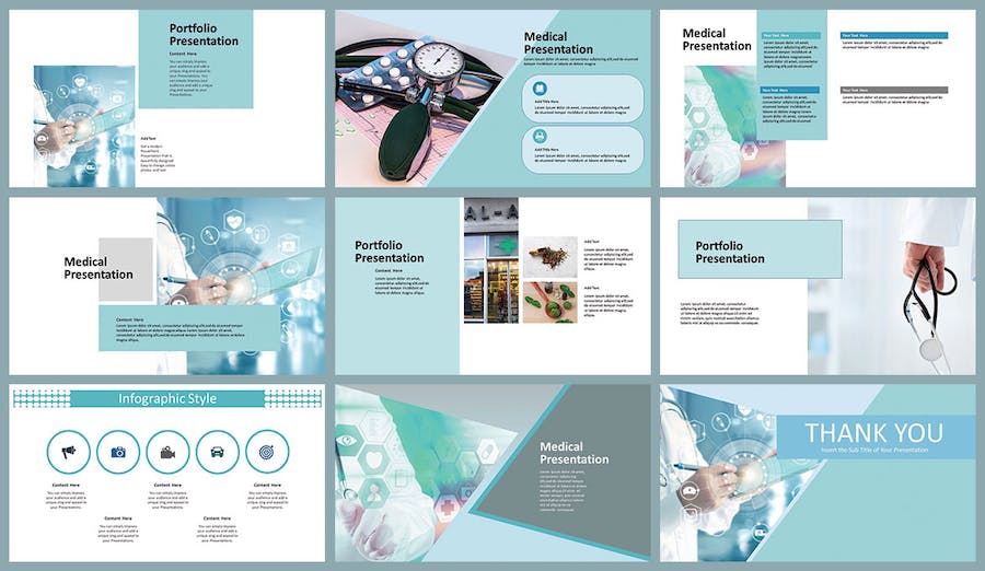 医疗保健健康管理PPT模板 - PPT派